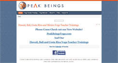 Desktop Screenshot of peakbeings.com