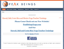 Tablet Screenshot of peakbeings.com